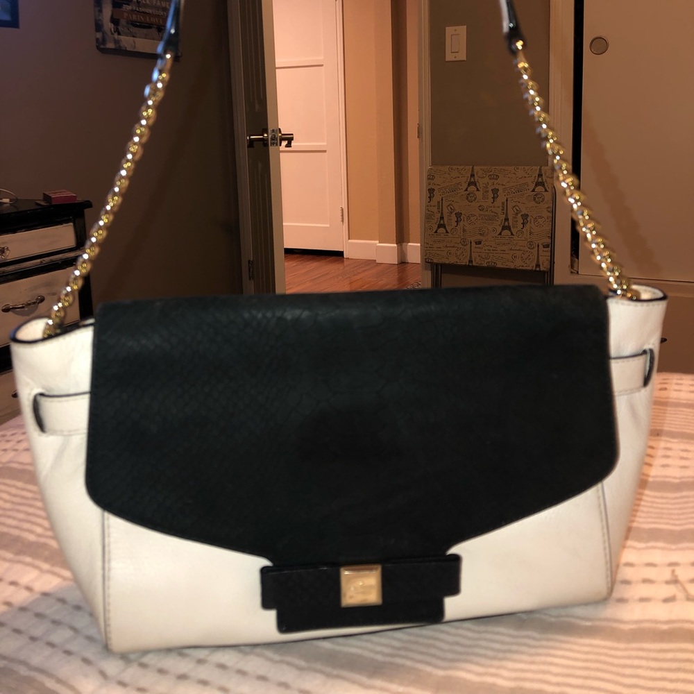 Kate Spade Shoulder Bag black and white